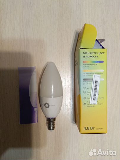 Умная лампочка яндекс е14