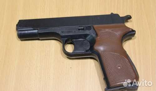 Уникум СССР игрушечный пластик пистолет с отдачей