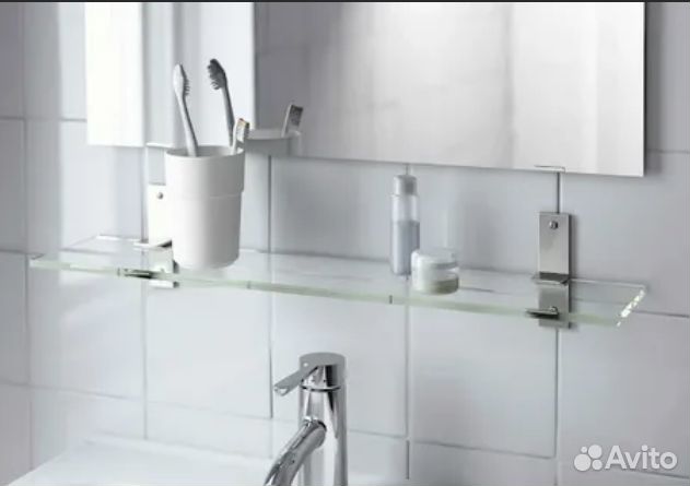 Полка стеклянная IKEA grundtal Икеа грундталь 60см