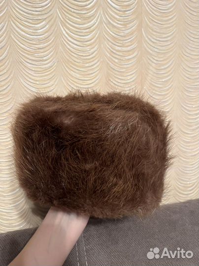 Мужская норковая шапка - обманка