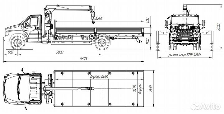 ГАЗ ГАЗон Next с КМУ, 2023