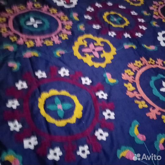 Узбекское винтажное Сюзане. Панно, покрывало
