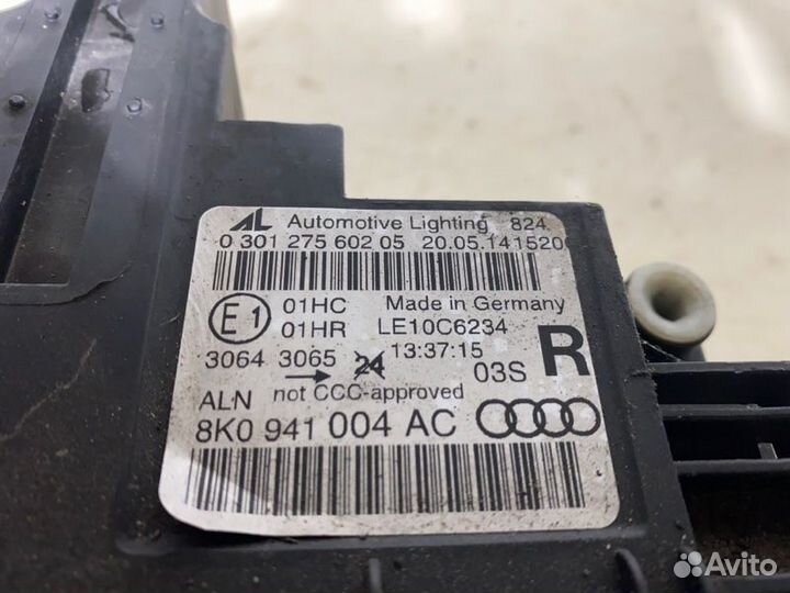 Фара правая Audi A4 B8 2007-2015 седан 1.8 tfsi