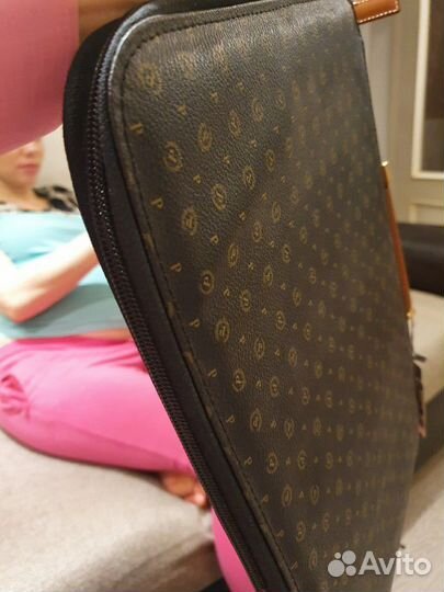 Новый кожанный Мужской портфель Pollini