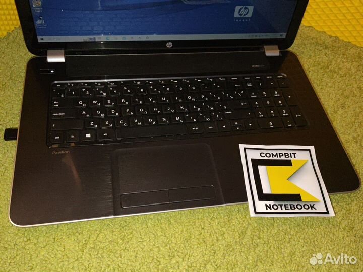 HP офисный 17,3 большой/ssd