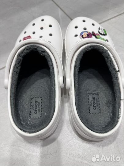 Crocs меховые м5/w7