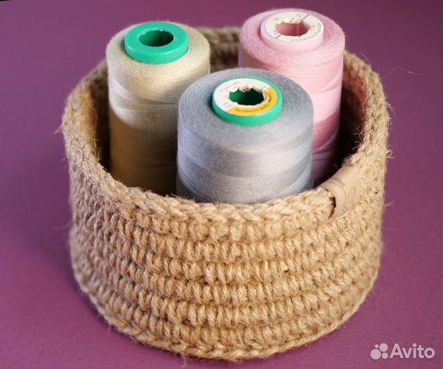Корзинка из джута
