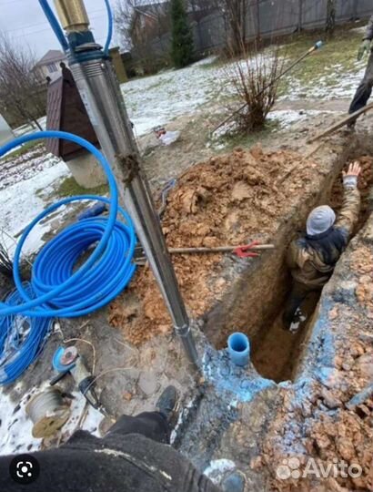 Ремонт замена насосов/Чистка скважин