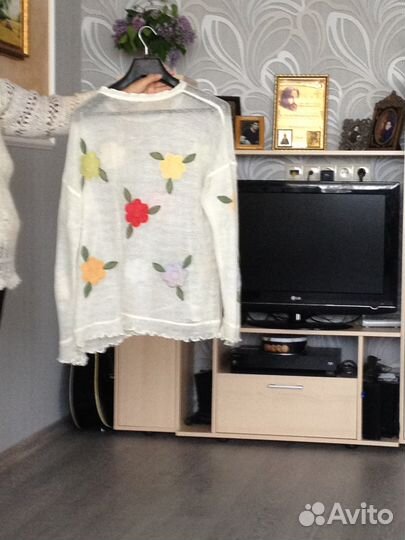 Кофта в цветочек