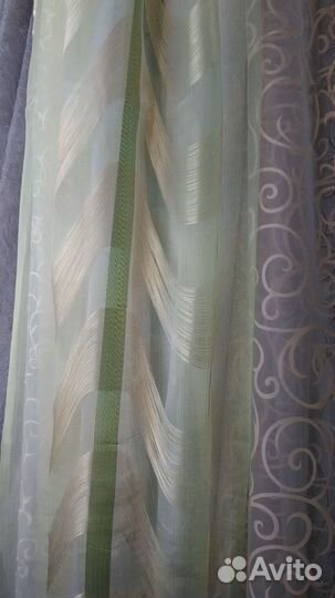 Тюль разный, готовые комплекты