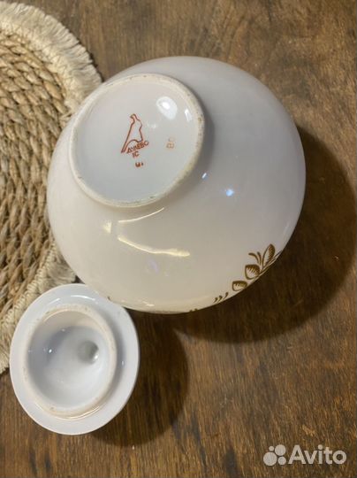 Сахарница и заварочный чайник дулево