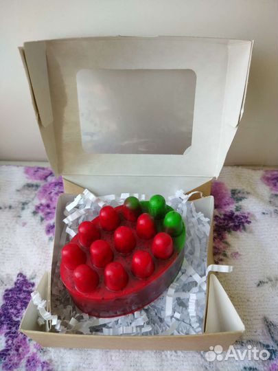 Массажное мыло-скраб в подарочной коробке