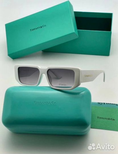 Tiffany очки солнечные черные и белые