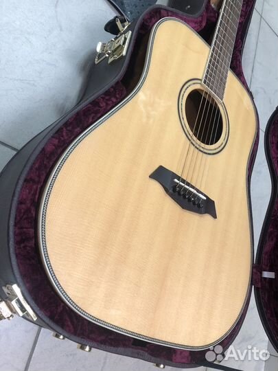 Parkwood P610 акустическая гитара, цельная дека