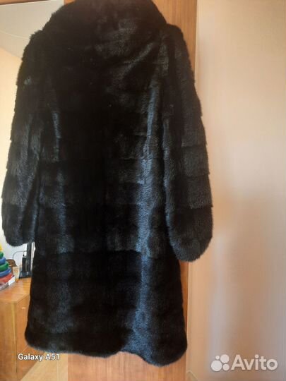 Шуба норковая с капюшоном 44 46