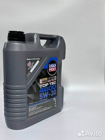 Моторное масло liqui moly TOP TEC 4600 5W30 5L