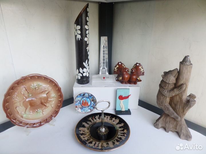 Статуэтки, композиции, тарелки, ваза и панно СССР