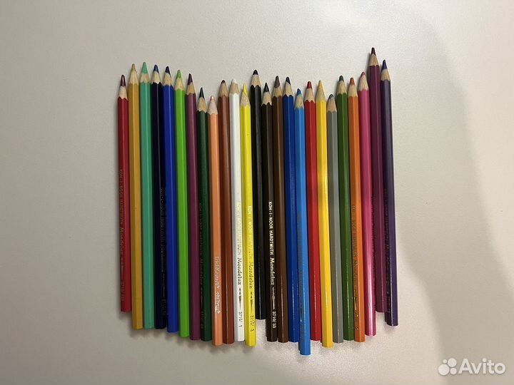 Проф. карандаши акварельные Mondeluz +точилка