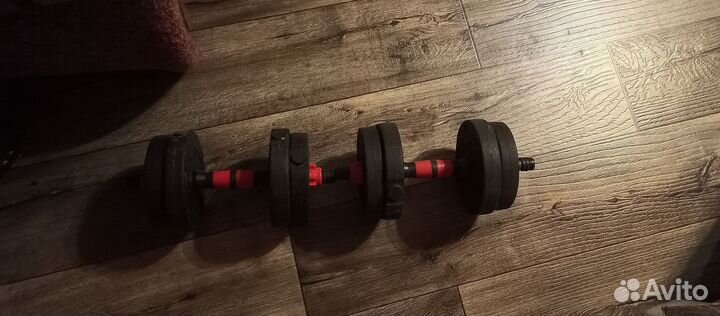 Гантели разборные обрезиненные
