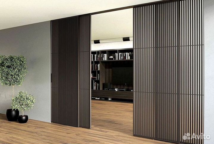 Раздвижные реечные перегородки