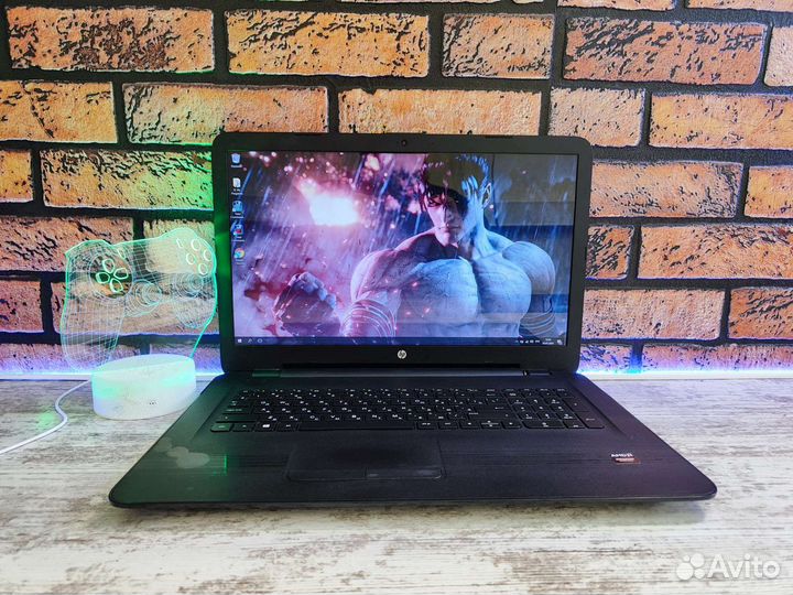 Игровой 17,3 HP A6 7Gen 12 озу SSD
