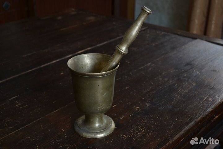 Ступка бронзовая старинная