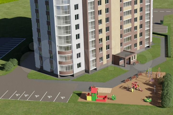 2-к. квартира, 61,2 м², 6/10 эт.