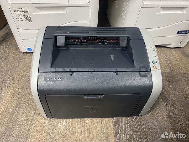 Принтер лазерный HP LaserJet 1010, ч/б, A4, белый