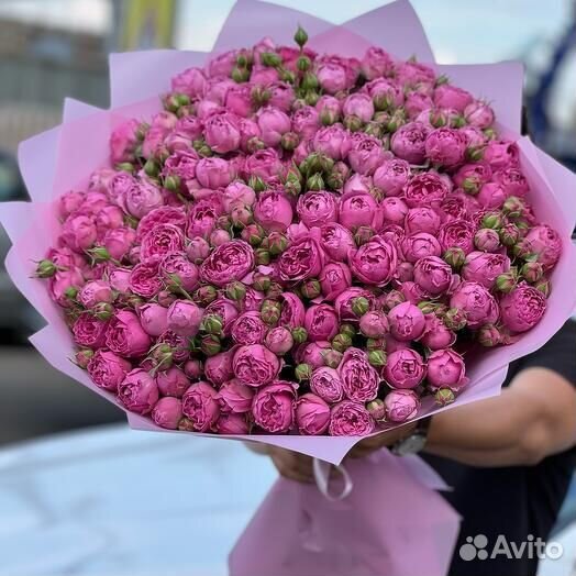 61 Пионовидная Кустовые Розы / цветы с доставкой