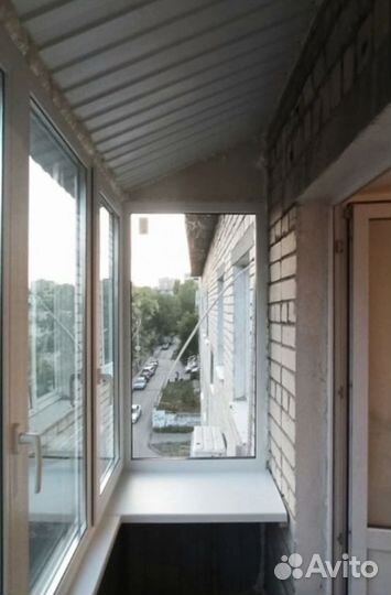 Остекление балконов и лоджий с отделкой (арт. в 33