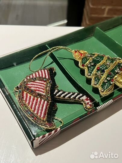 Tkano: набор из 3х елочных игрушек