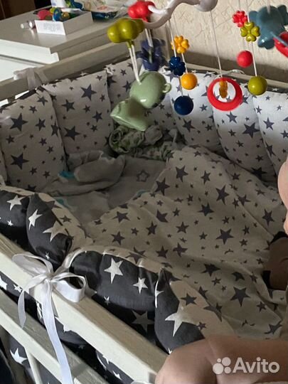 Бортики для детской кроватки