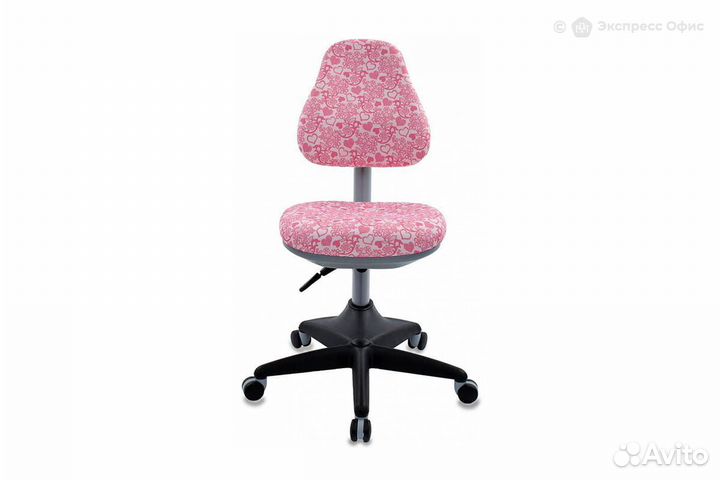 Кресло компьютерное детское Бюрократ KD-2/PK/heart