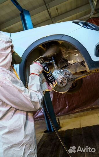 Антикоррозионная обработка днища кроссовера