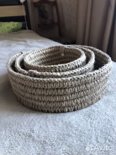 Корзина из джута