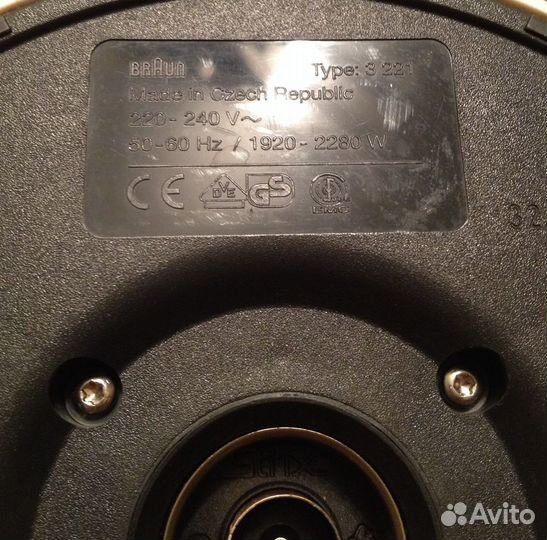 Чайник электрический Braun WK300 (на запчасти)