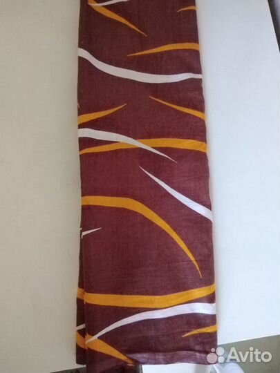 Ткань сиренево-коричн-го цвета с цветными дугами