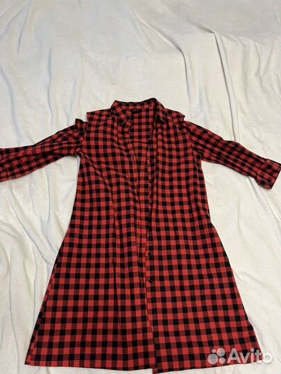 Платье женское в клетку