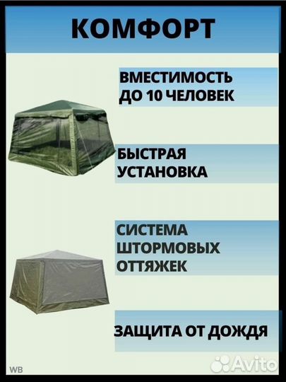 Беседка шатер усиленная