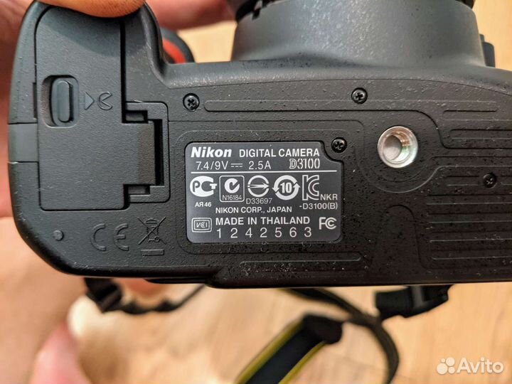 Зеркальный фотоаппарат nikon d3100