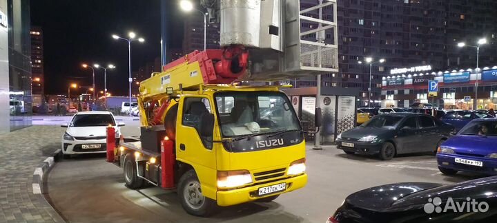 Isuzu elf (Автовышка)