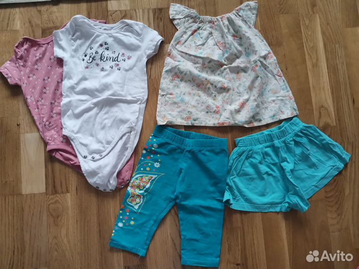 Большой пакет вещей на девочку