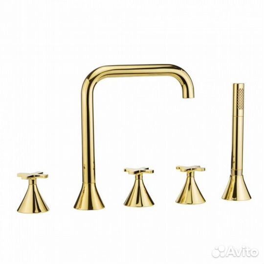 Смеситель на борт ванны Migliore Sirius 28172 золото