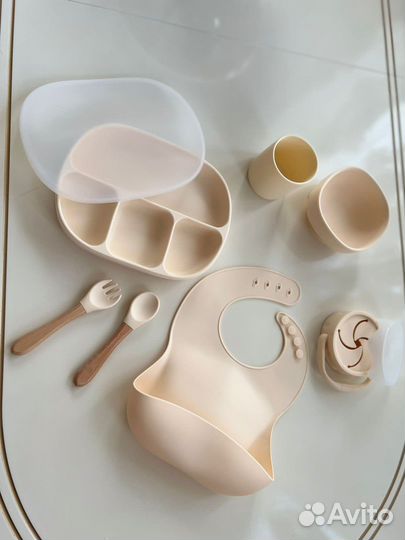 Детская посуда для кормления силиконовая