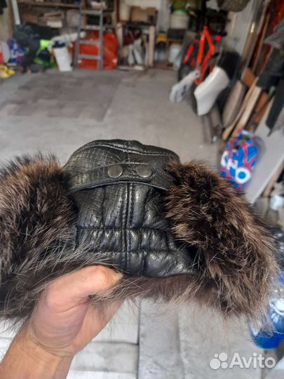 Шапка ушанка мужская норка