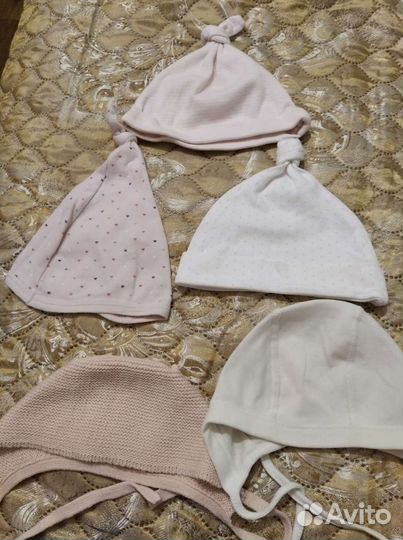 Шапочка для новорожденной девочки