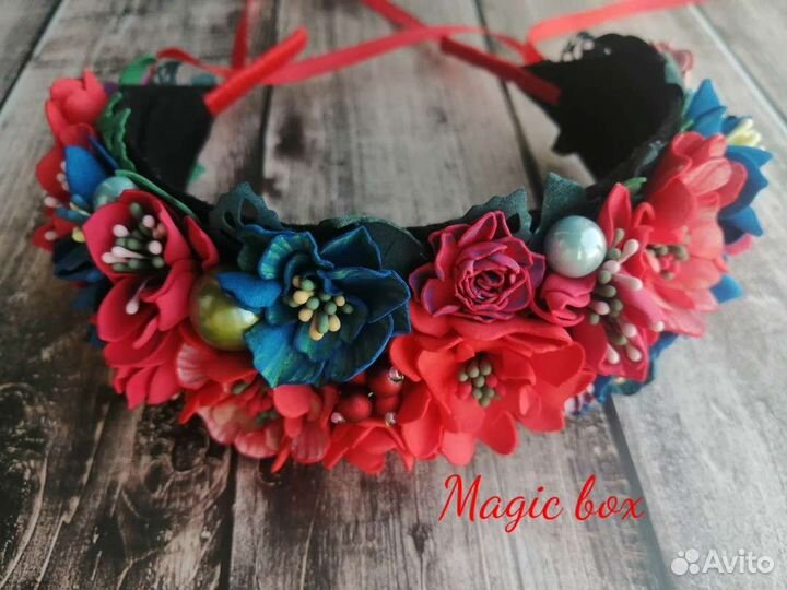 Ободок для волос ручной работы
