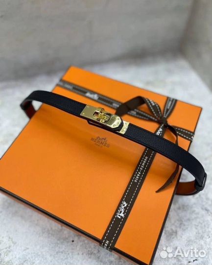 Ремень Hermes kelly из натуральной кожи