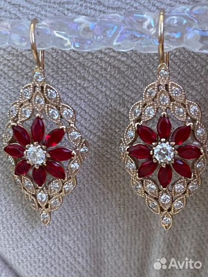 Серьги жади вес 11,74 гр