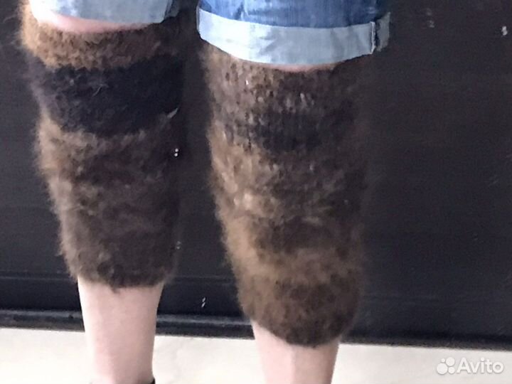 Наколенники из собачьей шерсти ручная работа